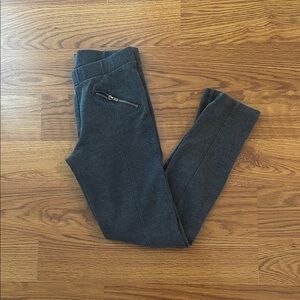Old Navy Girls Dark Gray Zippered Leggings